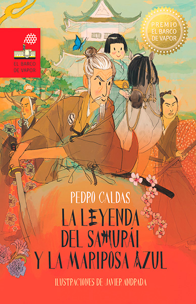 Portada de 'La leyenda del samurái y la mariposa azul'