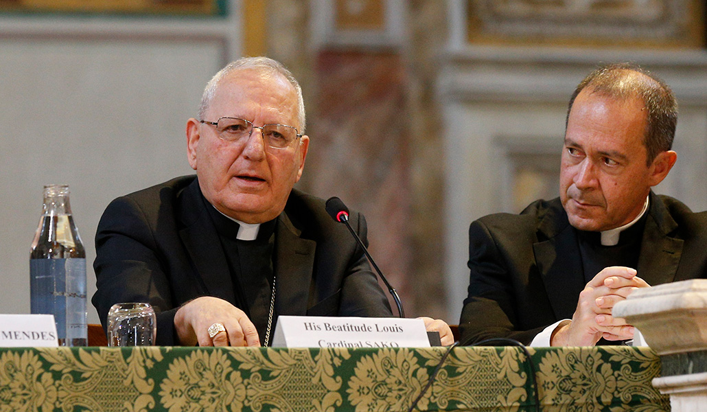 El cardenal Louis Raphael Sako, patriarca caldeo católico