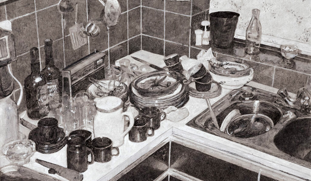 'Cuánto por fregar' (detalle), de Javier Sáez Castán