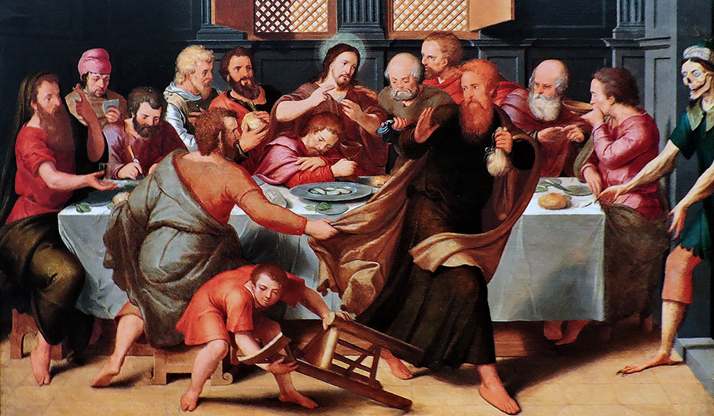 'Última Cena' de Pieter Pourbus. Groeninge Museum. Brujas (Bélgica).