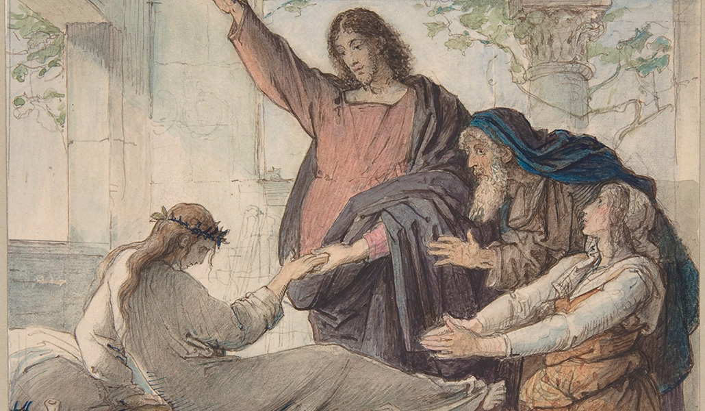 'La Resurrección de la Hija de Jairo'. Eduard Julius Friedrich Bendemann. Metropolitan Museum of Art, Nueva York.
