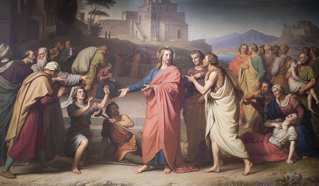 'Cristo sana a los enfermos'. Johann von Schraudolph. Bayerische Staatsgemäldesammlungen, Munich, Alemania