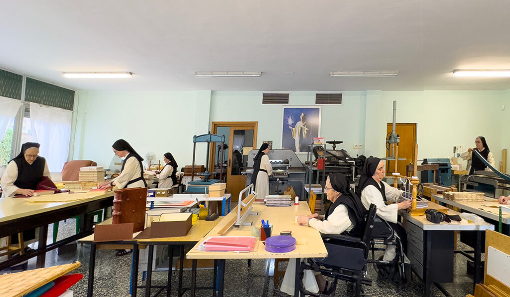El taller en el que desempeñan su trabajo