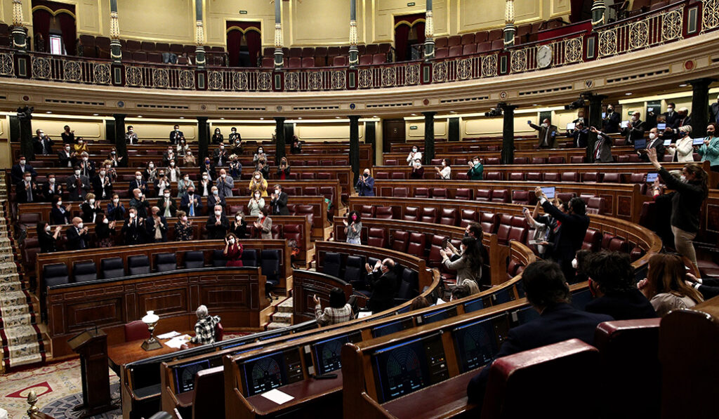 El Congreso tras aprobar la ley de la eutanasia
