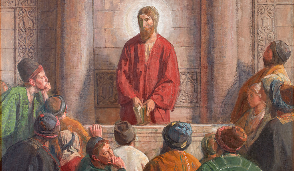 'Jesús en la sinagoga'. Joakim Skovgaard. The David Collection Copenhague (Dinamarca).