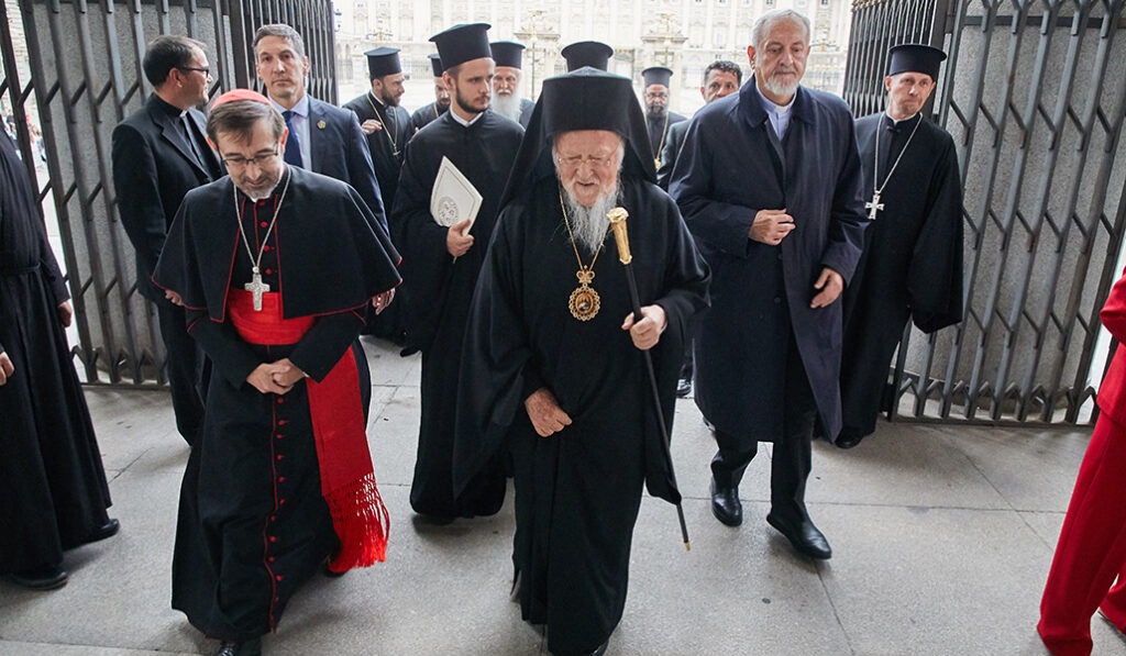 Con Bartolomé, Patriarca de Constantinopla el 15 de octubre