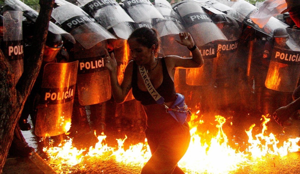 Protestas en Puerto La Cruz, Venezuela, tras las elecciones