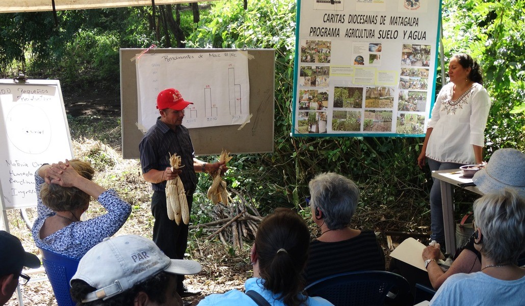Trabajadores y colaboradores de Cáritas Matagalpa