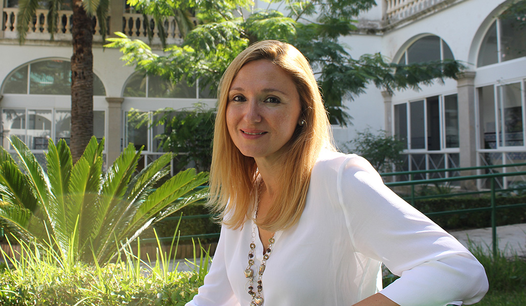 Puchalt en los jardines del sanatorio, que hoy tiene una unidad para pacientes con daño cerebral y un geriátrico