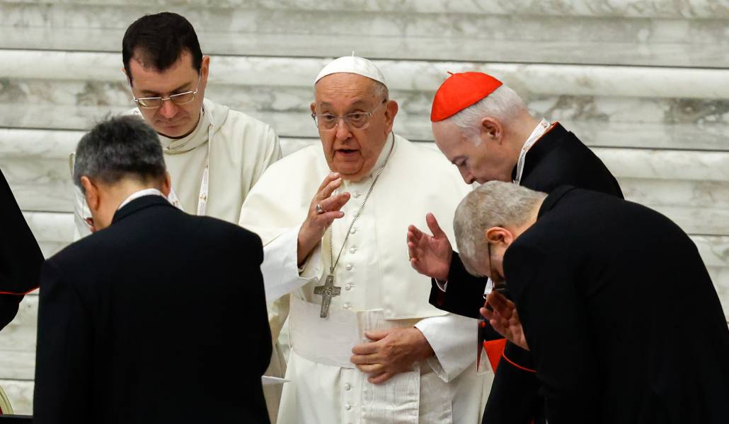 El Papa Francisco durante la segunda sesión de la XVI Asamblea General Ordinaria del Sínodo sobre Sinodalidad
