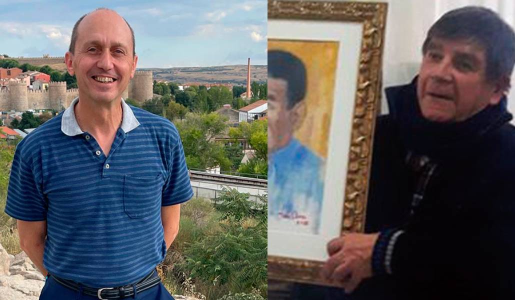 Pablo Seco, a la izquierda, y Gabriel Antonio Gómez, a la derecha