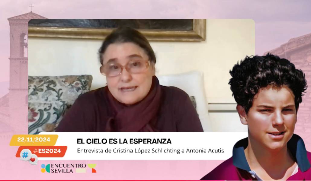 La entrevista a la madre de Carlo Acutis se ha proyectado este viernes al inicio de EncuentroSevilla