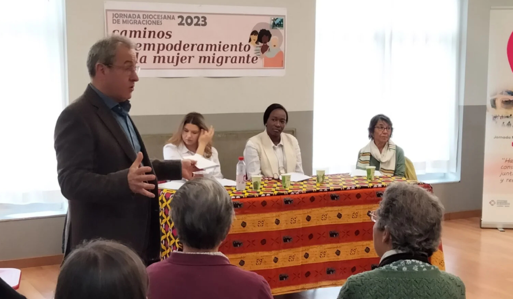 Fernando Redondo en las jornadas diocesanas de migraciones de Getafe en 2023