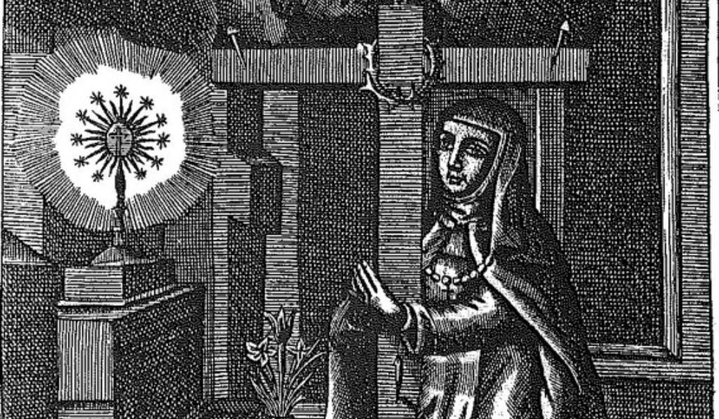 Grabado de sor Juana de la Cruz