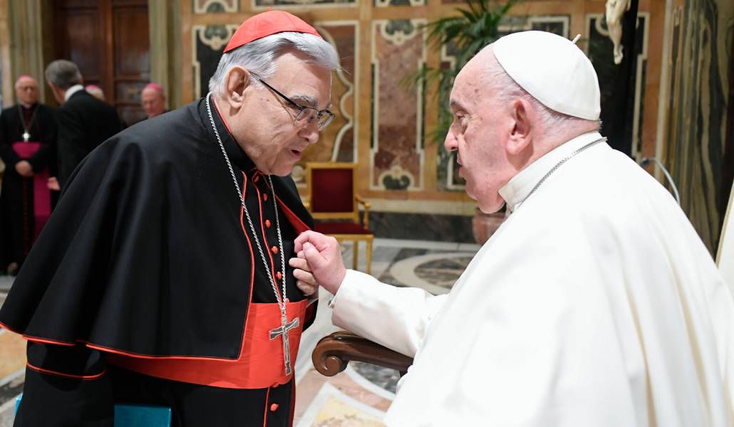 El Papa Francisco con el cardenal Semeraro, prefecto del Dicasterio para las Causas de los Santos