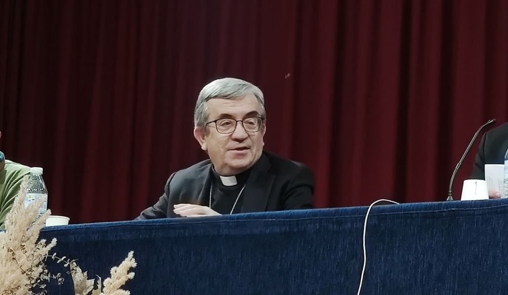 Argüello durante su intervención en Cáceres