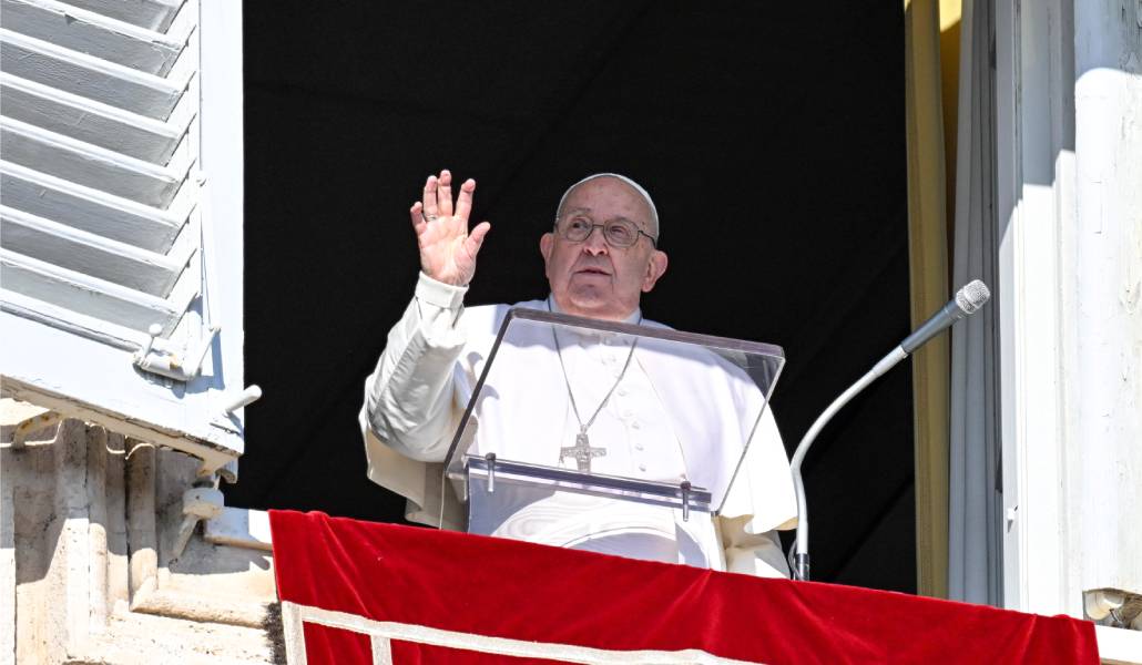 El Papa Francisco durante el ángelus del pasado 1 de enero