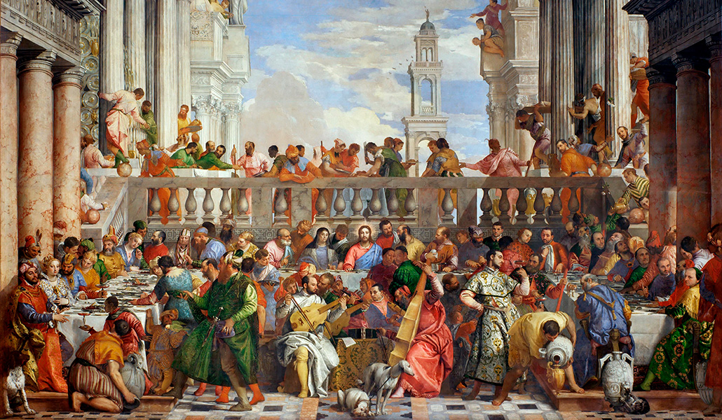 'Las bodas de Caná' de Pablo Veronese. Museo del Louvre (París)
