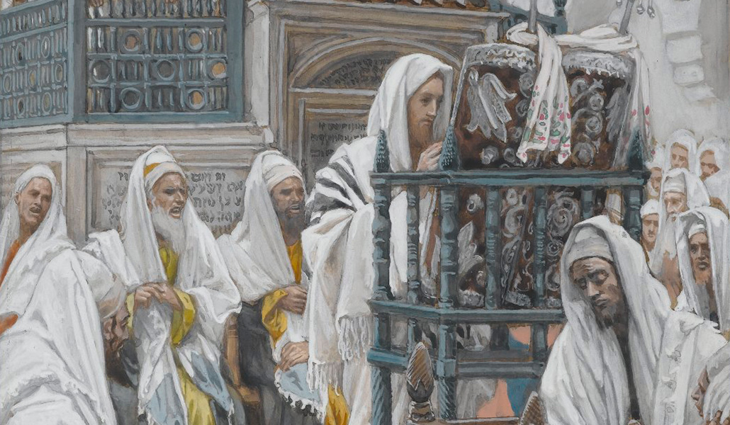 'Jesús desenrolla el libro en la sinagoga', de James Tissot. Museo de Brooklyn (Nueva York, EE. UU.)