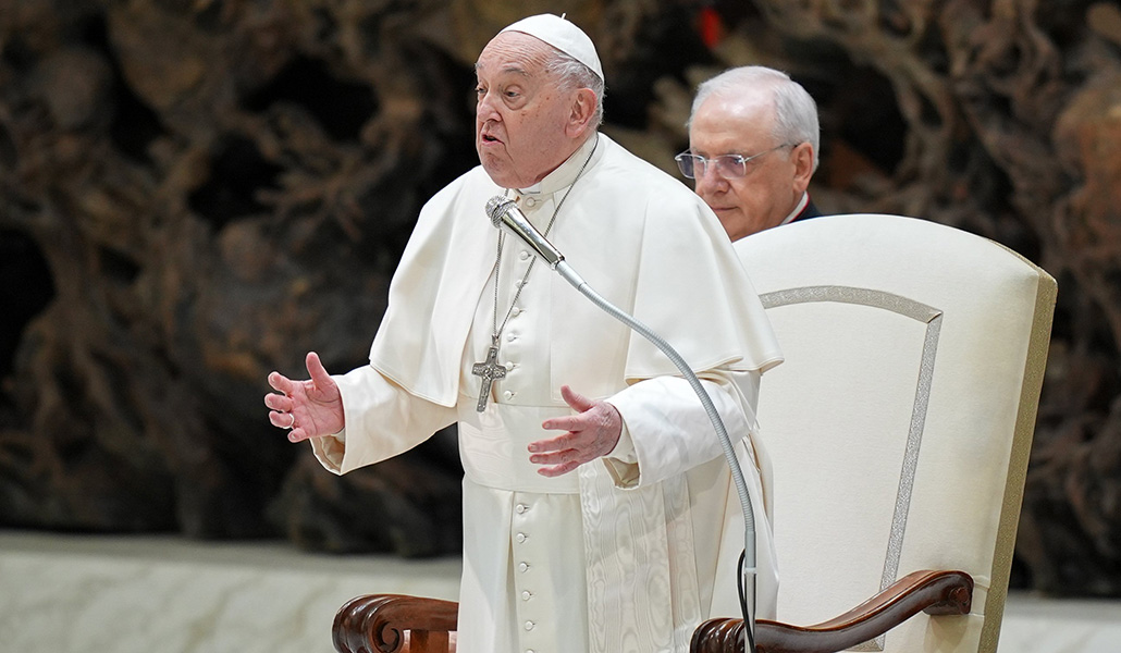 Francisco durante la audiencia