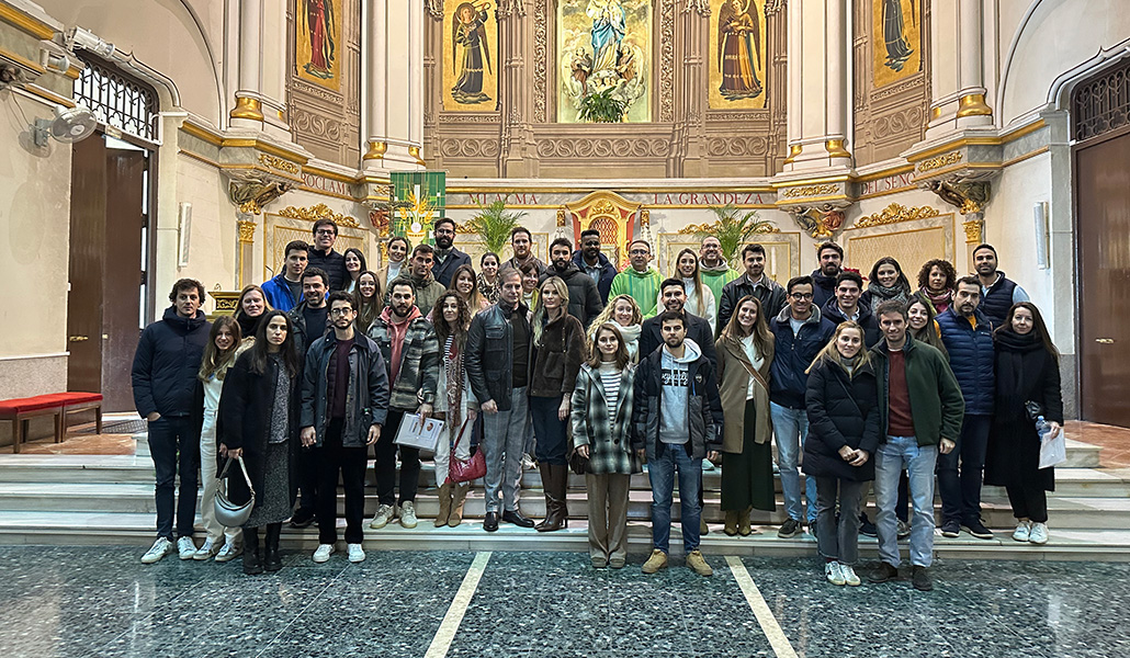 La parroquia cuenta con una treintena de jóvenes de entre 25 y 35 años
