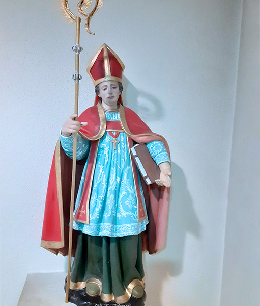La imagen de santo Toribio data de los comienzos del monasterio
