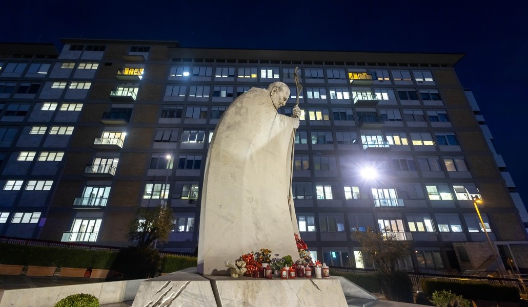 Imagen del ala donde se encuentra la habitación del Papa en el Policlínco Gemelli de Roma