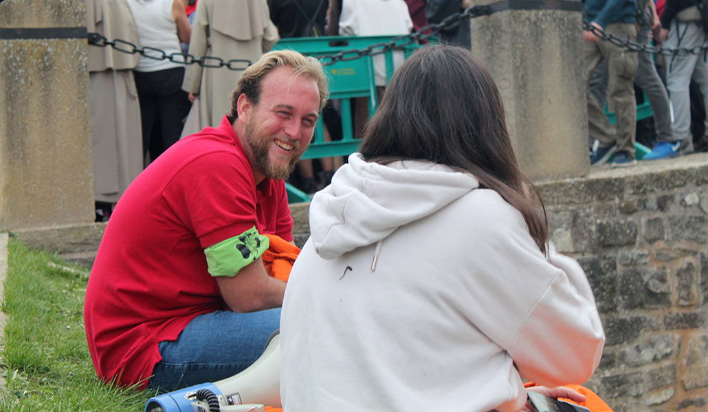 Un momento para compartir en la Javierada 2024