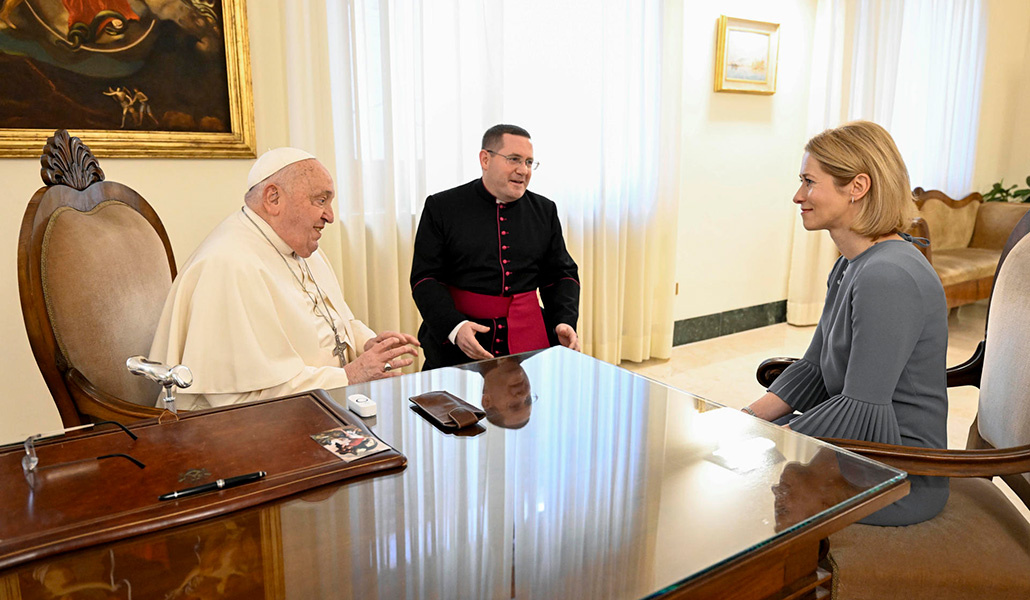 Kallas y el Papa este lunes