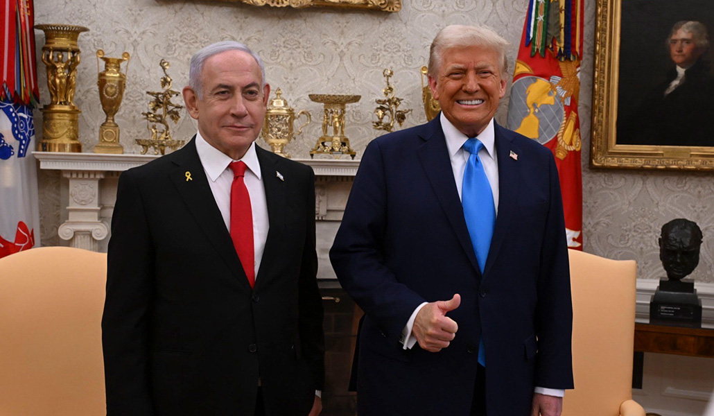 Netanyahu y Trump juntos en el Despacho Oval de la Casa Blanca, el pasado martes