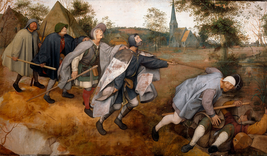 'La parábola de los ciegos'. Pieter Brueghel el Viejo. Museo Nacional de Capodimonte, en Nápoles (Italia)