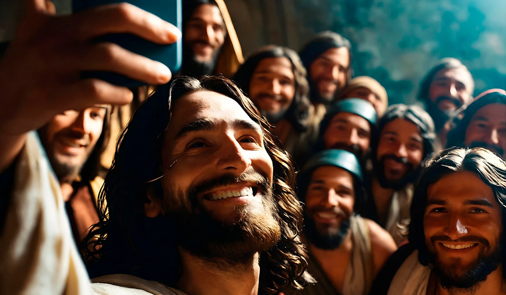 Imagen de Jesús generada por inteligencia artificial