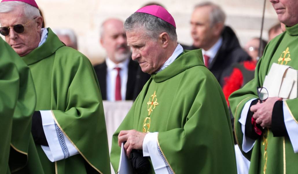 Timothy Broglio el pasado 8 de febrero en Roma durante el Jubileo de las Fuerzas Armadas