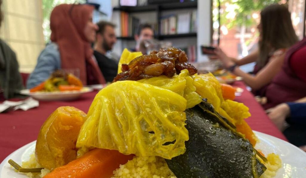 Uno de los platos elaborados en el curso de cocina internacional organizado por la Casa Turca