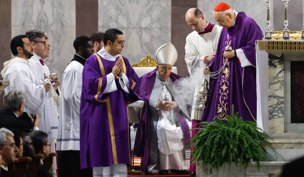 El Papa Francisco en el miércoles de ceniza de 2024