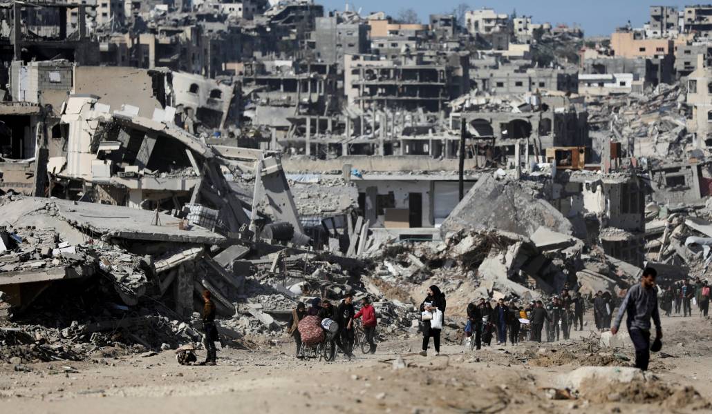 Edificios destruidos en Jabalia, en el norte de Gaza