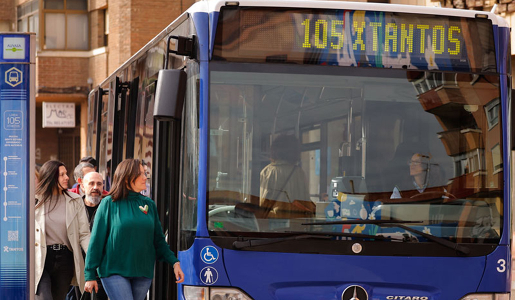 La Línea 105 Xtantos en la ruta piloto en Valladolid