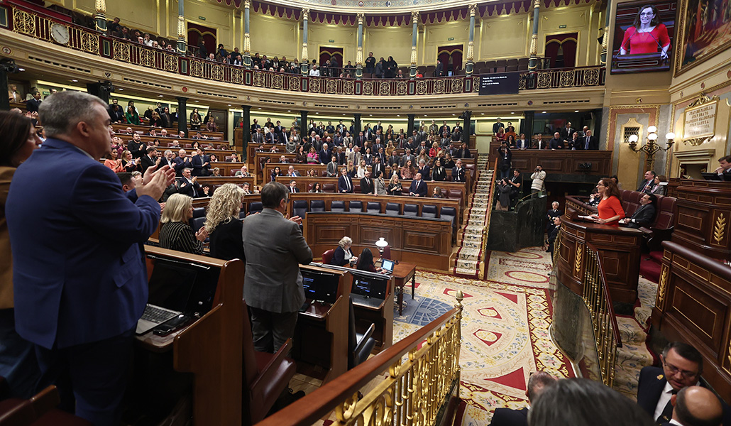 Sesión del Congreso en la que se ha aprobado la ley de desperdicio alimentario