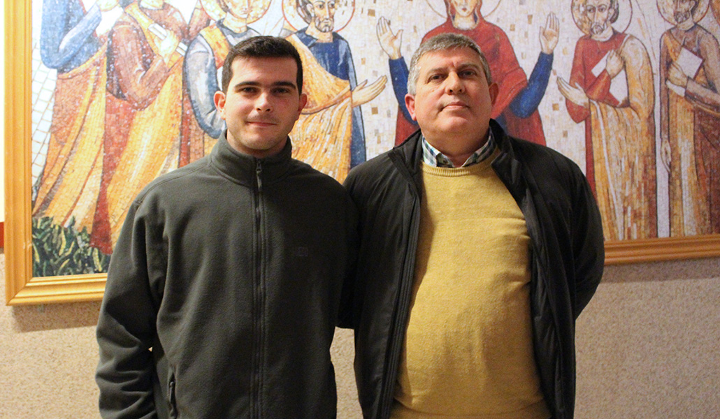Jorge y José Manuel Germán en el Seminario Conciliar de Madrid