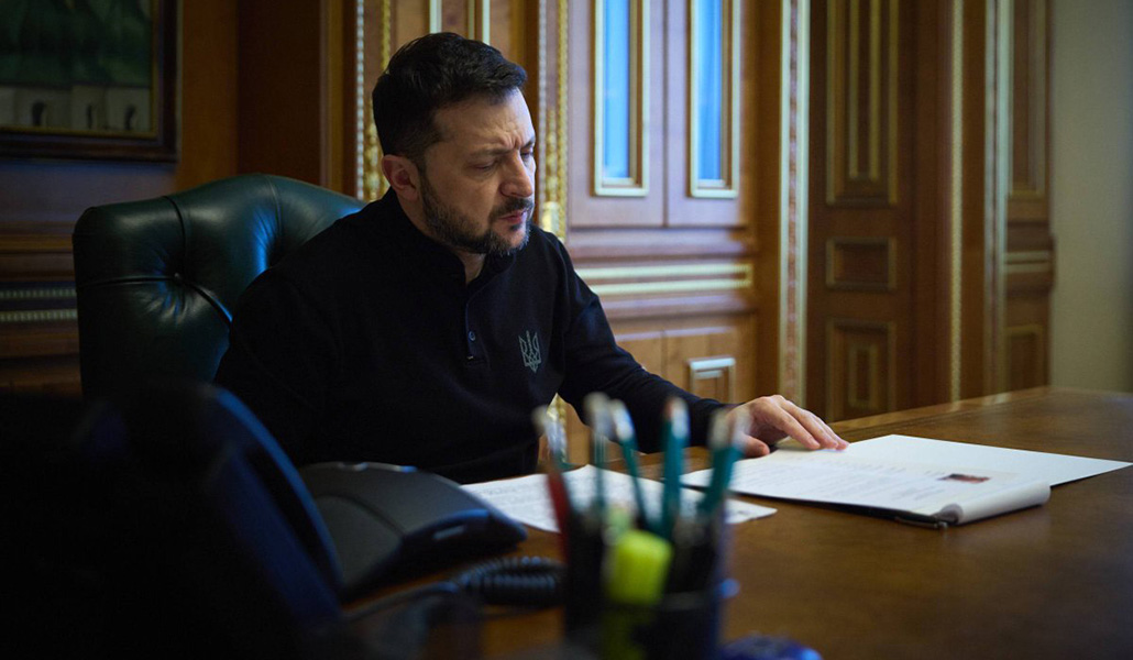 Imagen con la que Zelenski dio la noticia de su conversación con Parolin