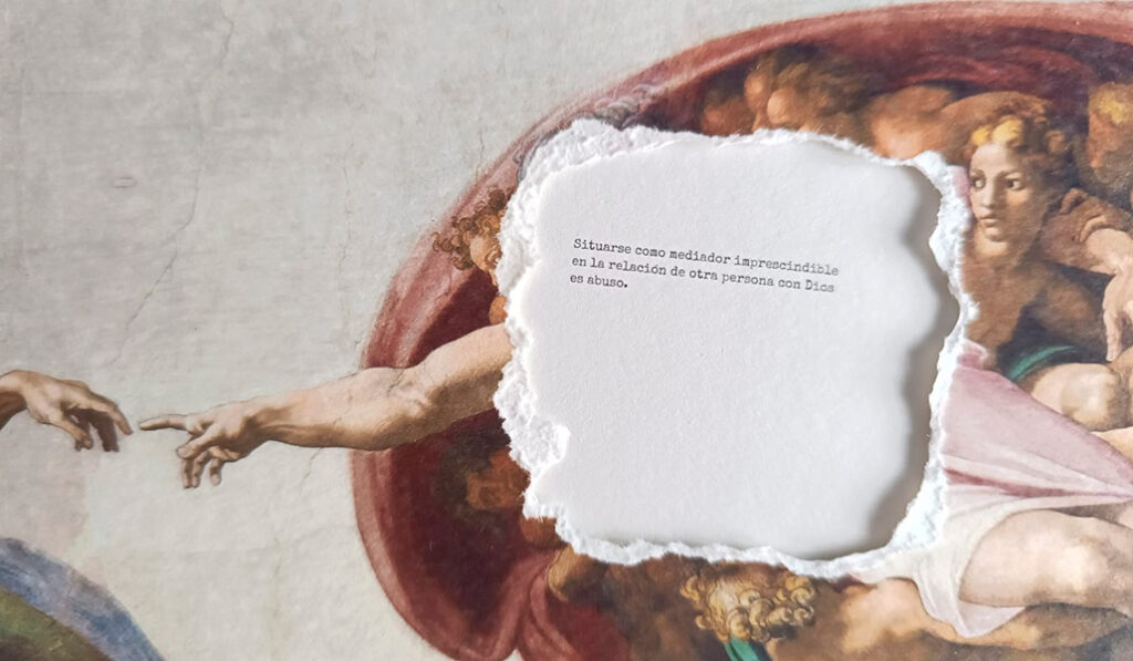 of' de la grabación del vídeo sobre abusos de poder y conciencia