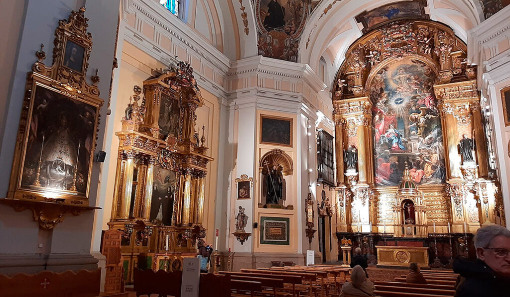 El interior del templo en la actualidad