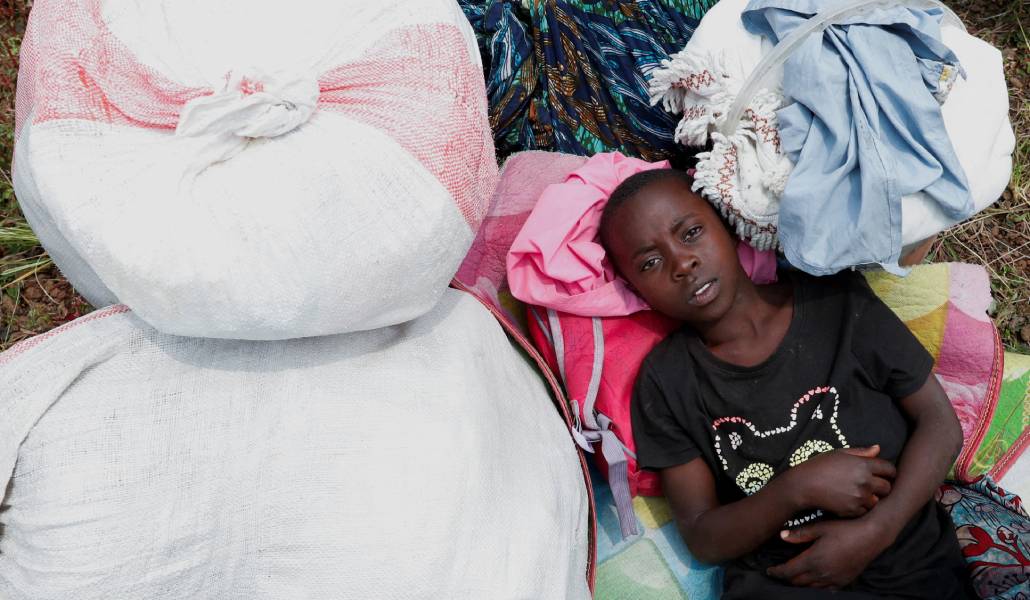 Una niña congoleña proveniente de Goma (República Democrática del Congo) refugiada en Ruanda