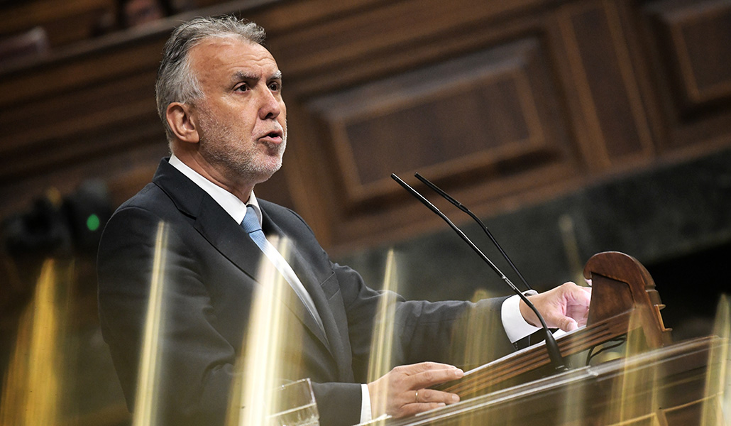 El ministro Torres durante su comparecencia