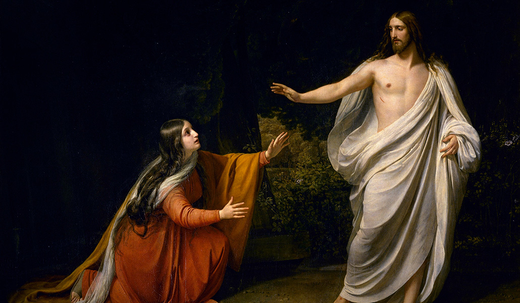 'Aparición de Cristo a María Magdalena después de la Resurrección' (detalle) de Alexander Andreyevich Ivanov. Russian Museum, San Petesburgo (Rusia