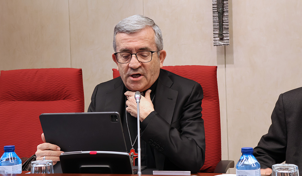 Argüello durante la última Asamblea Plenaria
