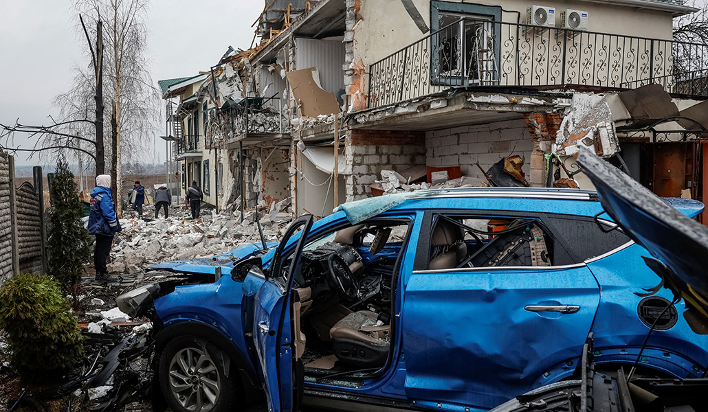 Ataque el pasado 19 de marzo contra una zona residencial en Ucrania
