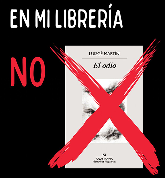 Imagen de la campaña de librerías para no vender el libro