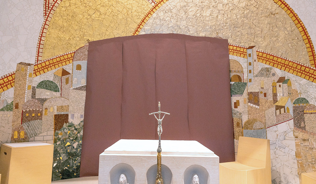 Capilla con mosaicos de Rupnik en Washington