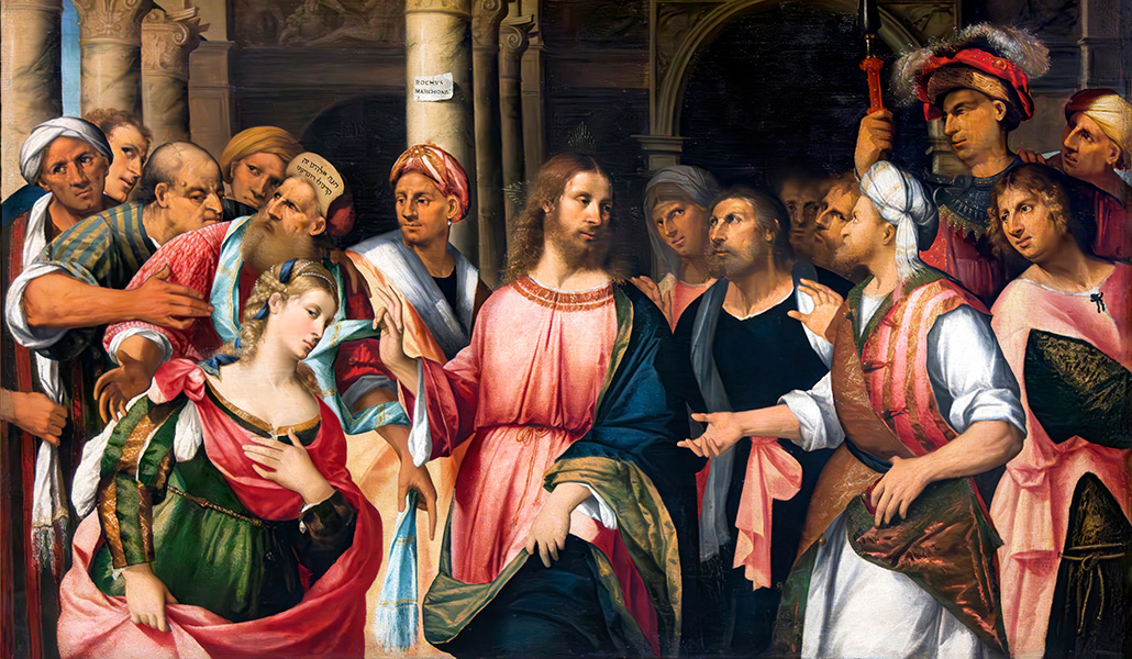 'Cristo y la adúltera'. Rocco Marconi. Galería de la Academia de Venecia (Italia).
